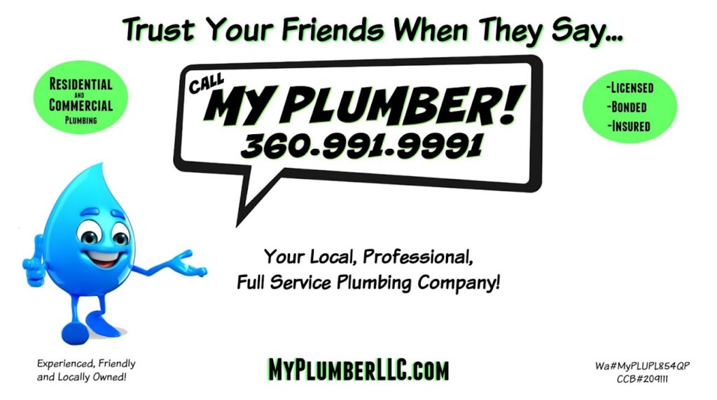 My Plumber LLC Logo and Contact Information
